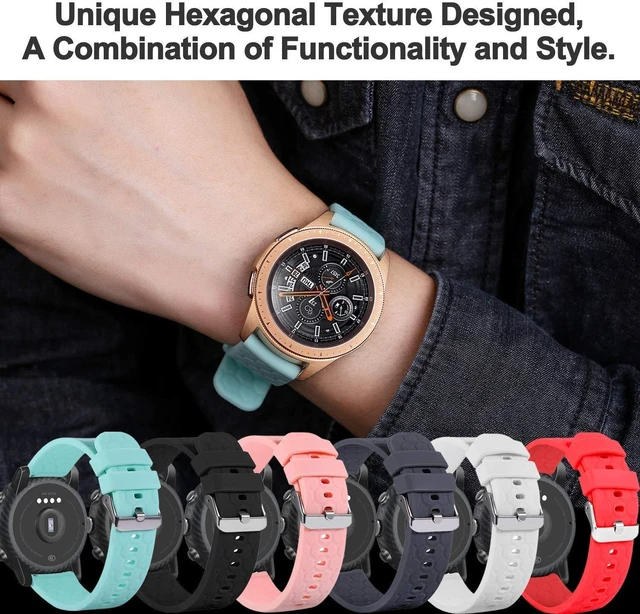 Alt view image 3 of 7 - 6pack Bands Compatible with IP67 Waterproof Sports Tracker Watch Replacement Soft Straps Silicone Watch Band Strap with Quick Release Pins for IP67 Fitness Watch Activity Tracker (SixColors)