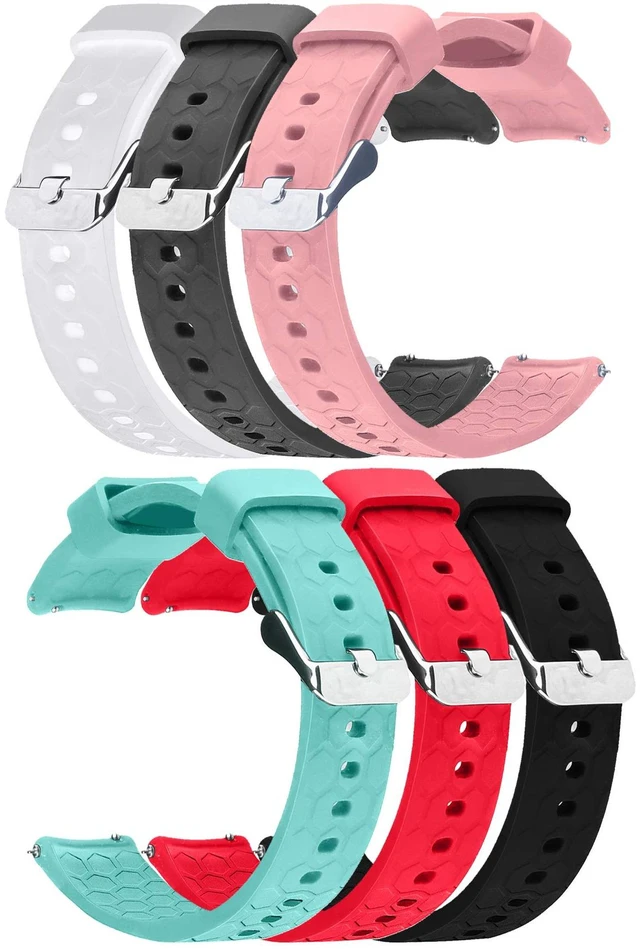 Main image of 6pack Bands Compatible with IP67 Waterproof Sports Tracker Watch Replacement Soft Straps Silicone Watch Band Strap with Quick Release Pins for IP67 Fitness Watch Activity Tracker (SixColors)