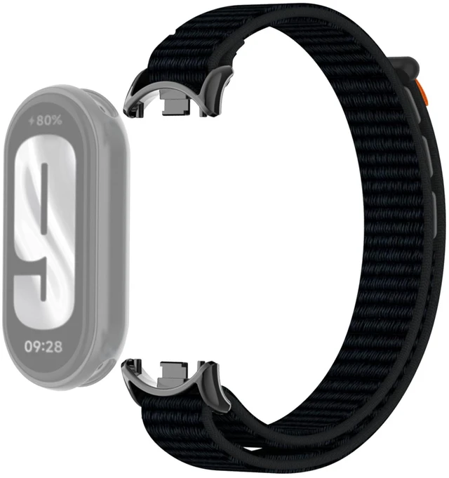 Main image of Watch Band with Metal Adatper for Xiaomi Smart Band 10/9/8 Replacement Strap Nylon Sport for Mi Band 10/9/8 Bracelet for Woman Man