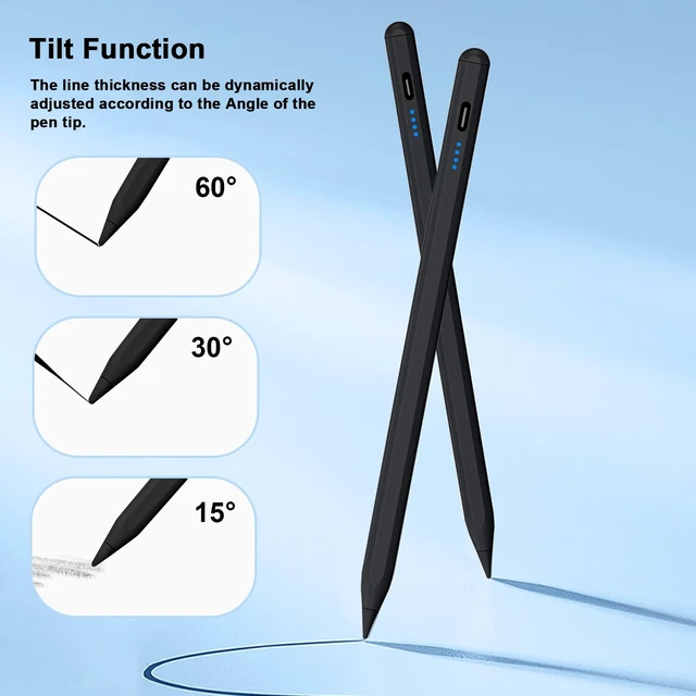 Alt view image 6 of 7 - A8 Stylus Pen for iPad 2018-2026, Fast Charge, Palm Rejection-Black | Magnetic Precision Pencil for iPad Compatible with Apple iPad A16 11-6, Air M4/M3/M2/5/4/3, Pro M5/M4/11"/12.9"/13", Mini 6/5