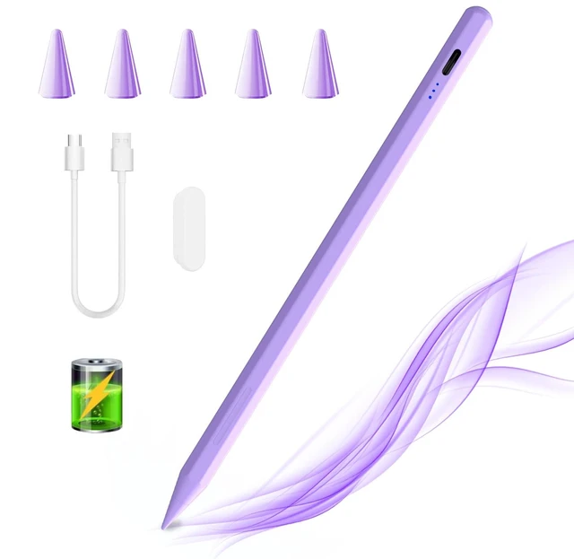 Main image of Stylus Pen for iPad 6th-11th Generation,Fast Charge Apple iPad Stylus Pencil with Palm Rejection,Compatible with 2018-2026 iPad 6/7/8/9/10/11 Gen, Pro 13"/12.9"/11"/M4, Air 3/4/5/M2, Mini 5/6