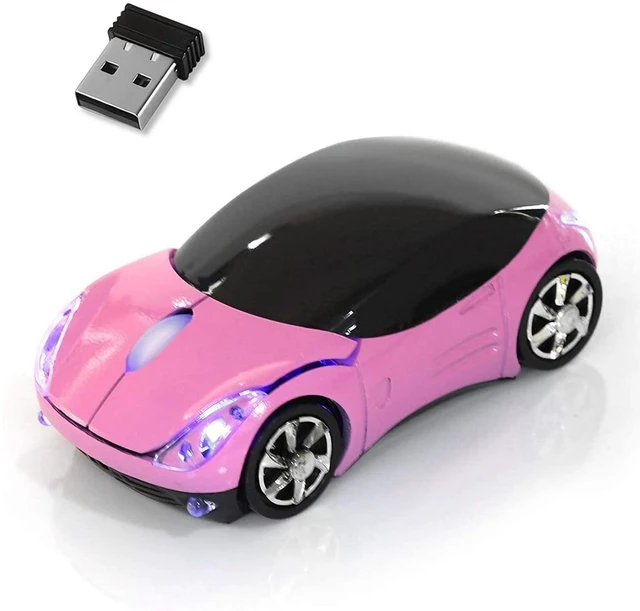 Main image of Pink Wireless MouseCar Mouse 1600DPI 2.4G with USB Reciver for Computer Wireless Computer Mouse Wireless USB Wireless Mouse for Windows for Mac OS for Laptop Computer TabletPink