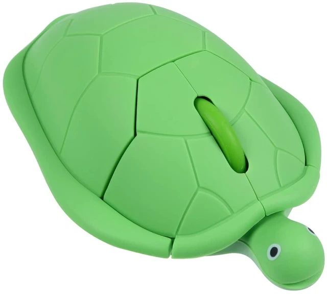 Main image of Wireless Mouse Cute Animal Green Turtle Shape Silent Click Ergonomic Portable Quiet Travel Lightweight USB Optical Cordless Mouse for PC Laptop Computer Mac MacBook Desktop Kids Girls Women Men Gift