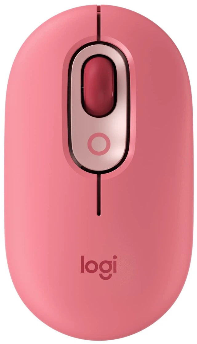 Main image of POP Mouse Compact and Portable Wireless - Heartbreaker Rose | Compact, portable, programmable buttons, quiet clicks, easy-switch up to 3 devices, for laptop, tablet, PC