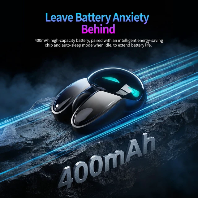 Alt view image 6 of 7 - Wireless Gaming Mouse, RGB Light Cool Eyes Bunny Design, TriMode 2.4G/Bluetooth/Wired Rechargeable Silent Click Cute Mouse, 3 Buttons 1200 DPI, Portable Mice for iPad Mac Laptop PC- Black