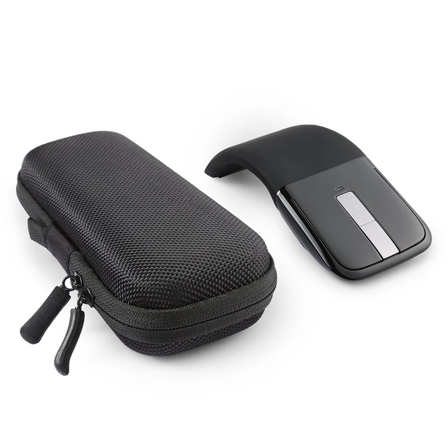 Alt view image 4 of 4 - Carrying Case for Microsoft Bluetooth Surface Arc Mouse, Black | Ultra-Slim Lightweight Mice Hard EVA Shockproof Travel Storage Pouch Cover Bag Portable Protective Holder