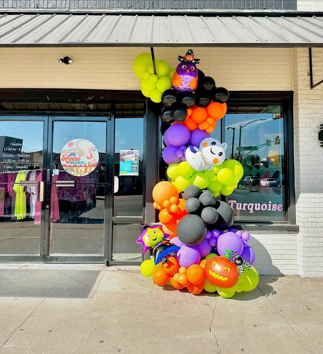 Alt view image 3 of 6 - 60pcs 12 Inch Halloween Latex BalloonsBlack Orange Green Purple Balloons | with 1 Ribbon, Birthday & Halloween Party Decoration