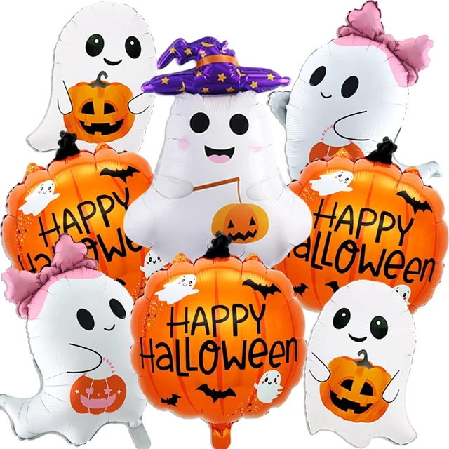 Main image of 8PCS Halloween Party Balloons Pumpkin Balloons Ghosts Foil Balloon for Halloween Party Decorations