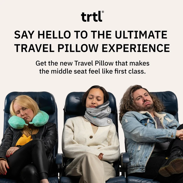 Alt view image 2 of 7 - Pillow Plus - Airplane Neck Pillow for Traveling - Breathable, Adjustable Travel Pillow - Head and Neck Support in Airplanes, Cars, and Trains - Machine Washable - Charcoal