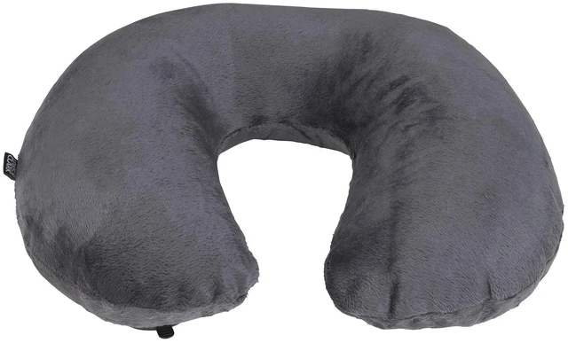 Alt view image 2 of 6 - Compact Portable Adjustable and Inflatable Cervical Neck Pillow for Travel, Gray