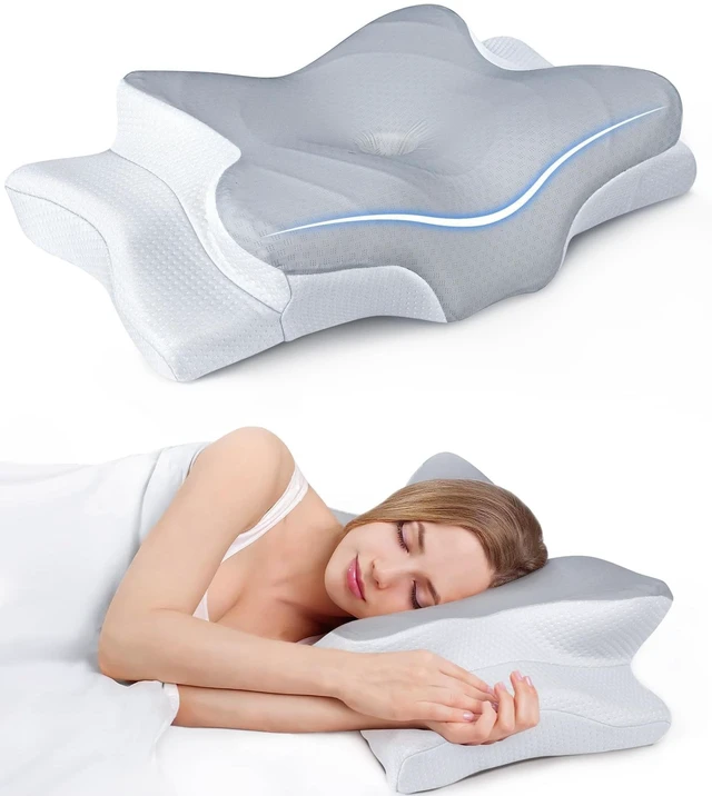 Main image of Ultra Pain Relief Cooling Pillow for Neck Support, Adjustable Cervical Pillow Cozy Sleeping, Odorless Ergonomic Contour Memory Foam Pillows, Orthopedic Bed Pillow for Side Back Stomach Sleeper