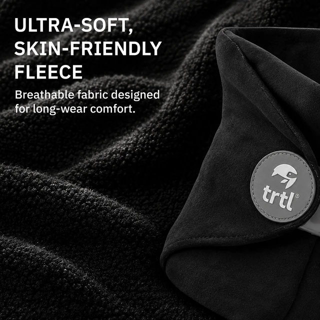 Alt view image 7 of 7 - Pillow - Scientifically Proven Neck Support Travel Pillow for Airplanes - Lightweight and Machine Washable - Ergonomic Design for Traveling on Cars and Trains - Black