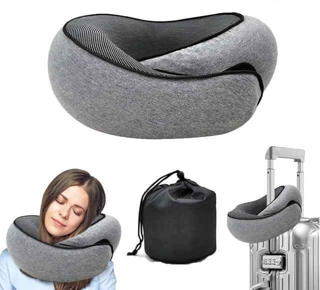 Main image of Travel Pillow for Airplanes, 2026 New Memory Foam Neck Pillow with Chin Wrap for Traveling, Suitable for Airplanes, Offices and Cars