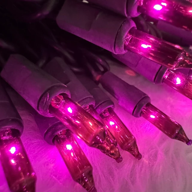 Alt view image 7 of 7 - Purple Halloween Lights,100 Count Incandescent Lights String with Black Wire,Ideal Halloween Decorations for Outdoor Indoor Patio Home Party Garden Yard Decor,UL Certified (21feet)