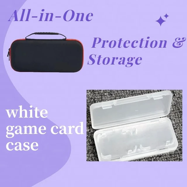 Alt view image 4 of 7 - Switch/Switch OLED Case 17-in-1 Bundle with Carrying Case | Switch Protective Cover, Game Organizer, Screen Protector, Charging Cable and Joy-Con Silicone Sleeves