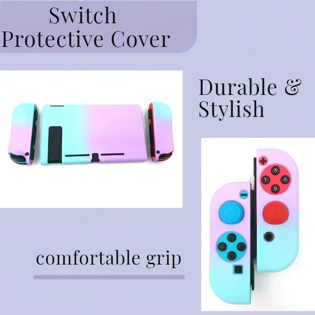 Alt view image 2 of 7 - Switch/Switch OLED Case 17-in-1 Bundle with Carrying Case | Switch Protective Cover, Game Organizer, Screen Protector, Charging Cable and Joy-Con Silicone Sleeves