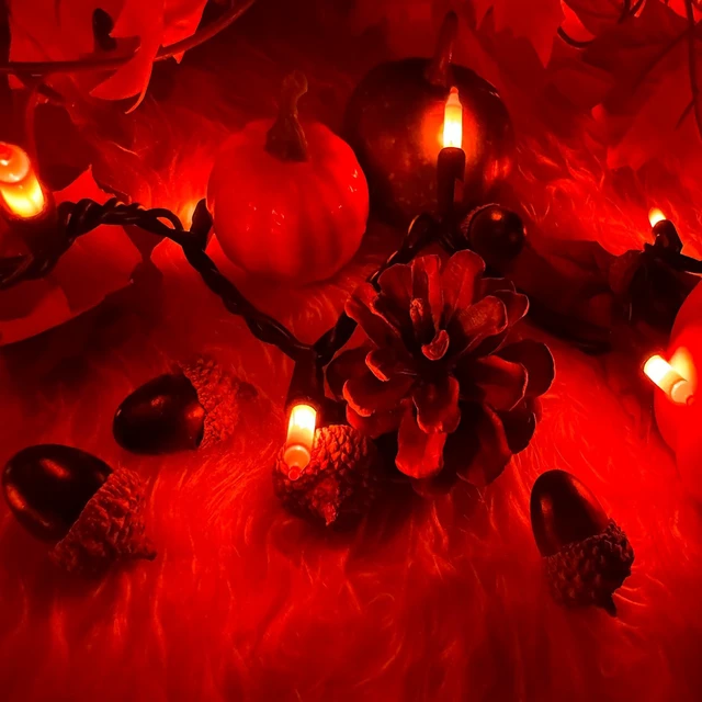 Alt view image 6 of 7 - Orange Halloween Lights,100 Count Incandescent Lights String with Black Wire,Ideal Outdoor Indoor Halloween Decorations Lights for Patio Home Party,UL Certified (21feet)