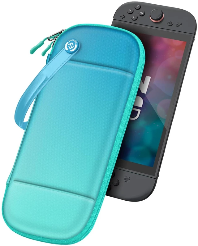 Main image of Ultra Slim Protective Carrying Case for Nintendo Switch 2 (2025) | Anti-Crush Joy-Con Protection, 10 Game Card Slots, Amiibo Cards Storage Bag, Travel & Everyday Essential, Blue