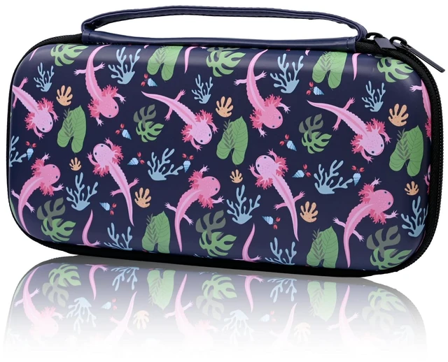 Main image of Axolotl Carry Case Compatible With Nintendo Switch Lite And Switch Oled, Hard Portable Travel Storage Bag For Accessories Console