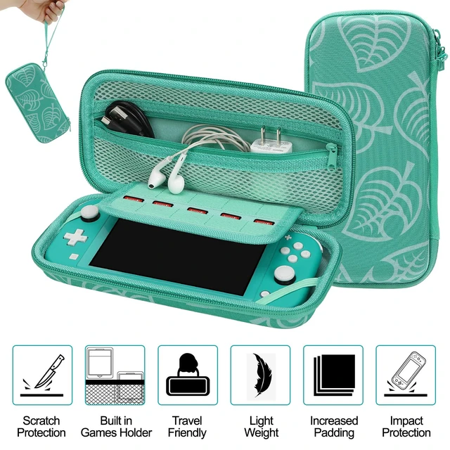 Alt view image 3 of 7 - Switch Lite Case 16-in-1 Accessories Bundle for Nintendo Switch Lite (2019) | Carrying Case,TPU Case Cover with Screen Protector,Charging Dock,Playstand,Game Card Case,USB Cable,Stylus,Thumb Grip Caps