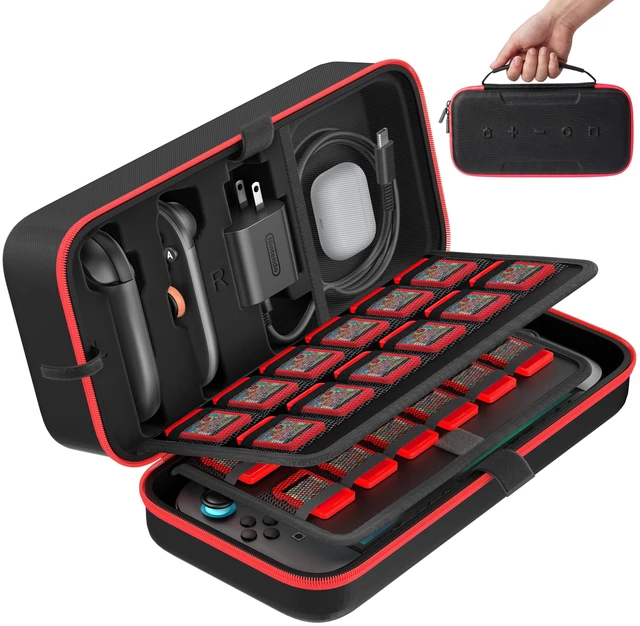 Main image of Carrying Case for 2025 Nintendo Switch 2, Switch Travel Carry Case | Large Storage Holds Joycon 2 & AC Adapter, Hard Shell Protective Pouch Bag with 24 Games Slots for NS2 Console & Accessories