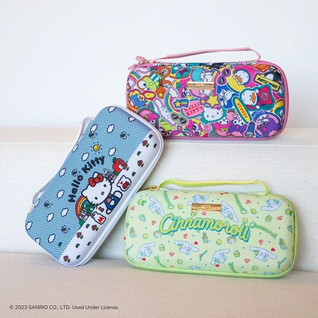 Alt view image 6 of 7 - Sanrio Carrying Case for Nintendo Switch 1, Protective Travel Case | Good Morning Hello Kitty