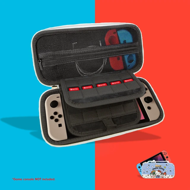 Alt view image 4 of 7 - Sanrio Carrying Case for Nintendo Switch 1, Protective Travel Case | Good Morning Hello Kitty