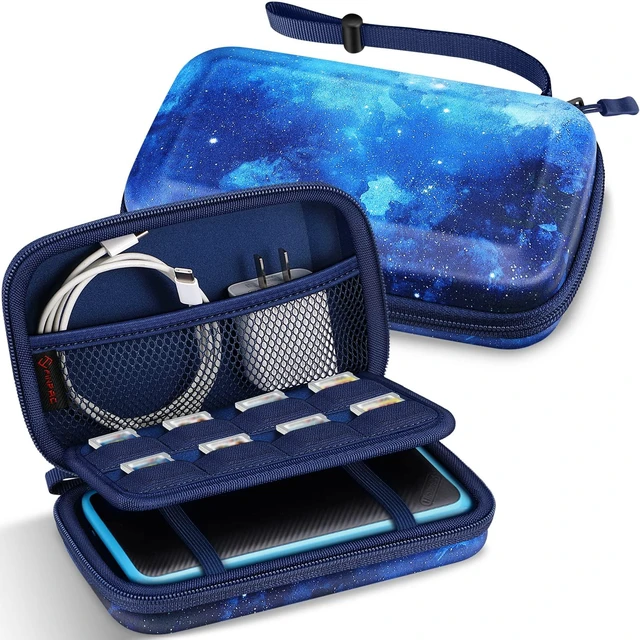 Main image of Carrying Case for Nintendo New 2DS XL LL/New 3DS / 2DS / 3DS XL LL | Shockproof, Hard Shell Protective Cover, Portable Travel Storage Bag, Game Card Slots & Inner Pocket, Starry Sky