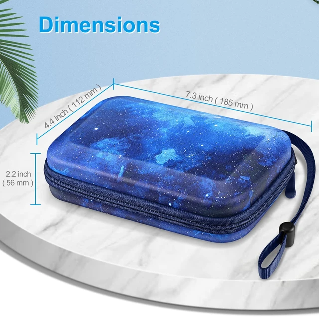 Alt view image 6 of 7 - Carrying Case for Nintendo New 2DS XL LL/New 3DS / 2DS / 3DS XL LL | Shockproof, Hard Shell Protective Cover, Portable Travel Storage Bag, Game Card Slots & Inner Pocket, Starry Sky