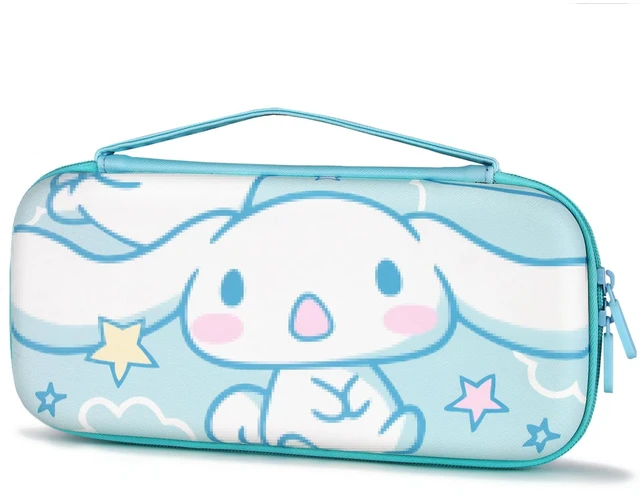 Main image of Carrying Case for Nintendo Switch & OLED Mode, Cute Portable Travel Bag with 10 Game Card Slots Inner Storage Bag for Nintendo Switch Console Joy-Con & Accessories, Blue