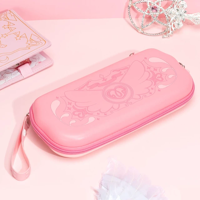 Alt view image 7 of 7 - Switch Carrying Case for Switch/OLED,Portable Switch Case, Slim Hardshell Travel Carrying Case fit Switch Console & Game Accessories - Star Wings Series