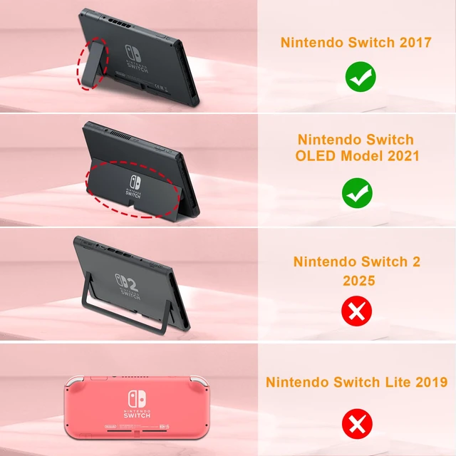 Alt view image 2 of 7 - Carrying Case for Nintendo Switch / Switch OLED Model (2021) | Shockproof, Hard Shell Protective Cover, Portable Travel Storage Bag, 10 Game Card Slots & Inner Pocket, Strawberry Cow