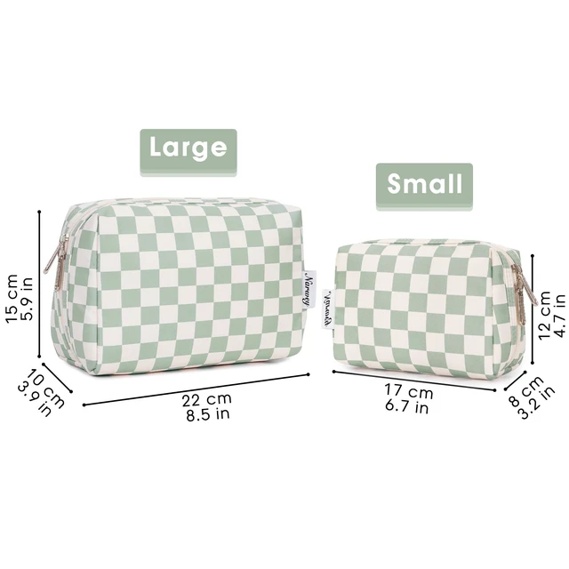 Alt view image 6 of 7 - Makeup Bag Travel Toiletry Bag, Cosmetic Bag for Women Girls | Wide-open, Cute Patterns, Gifts, Make up Bag, Pouch Purse, 5 Organized Pockets for Toiletries, Cosmetics, Brush, Essentials