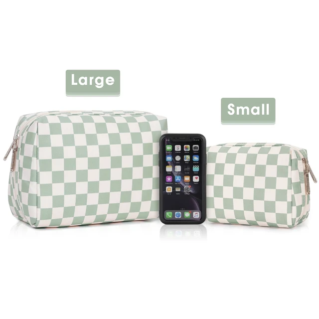 Alt view image 7 of 7 - Makeup Bag Travel Toiletry Bag, Cosmetic Bag for Women Girls | Wide-open, Cute Patterns, Gifts, Make up Bag, Pouch Purse, 5 Organized Pockets for Toiletries, Cosmetics, Brush, Essentials