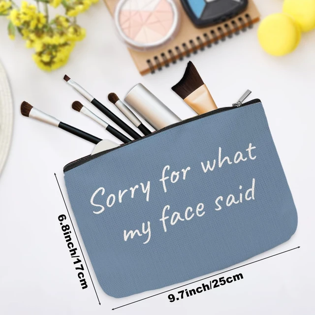 Alt view image 2 of 6 - Funny Gifts for Women Makeup Bag Cosmetic Bag Gag Gifts Funny Adult Sarcastic Humor Travel Toiletry Makeup Pouch for Teen Girls Daughter Mom Mama Birthday Friendship Christmas Thank You Gift
