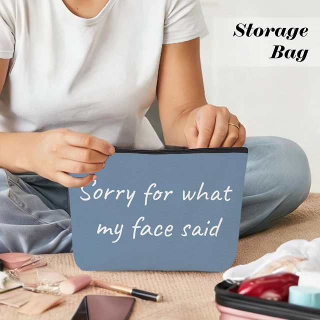 Alt view image 6 of 6 - Funny Gifts for Women Makeup Bag Cosmetic Bag Gag Gifts Funny Adult Sarcastic Humor Travel Toiletry Makeup Pouch for Teen Girls Daughter Mom Mama Birthday Friendship Christmas Thank You Gift