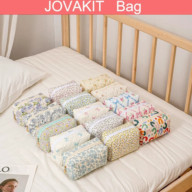 Alt view image 5 of 7 - Square Makeup Bag Cute Cosmetic Bag for Women, Floral Coquette Aesthetic Toiletry Bag, Zipper Make Up Pouch, Travel Make Up Organizer Bag (Pink Floral)