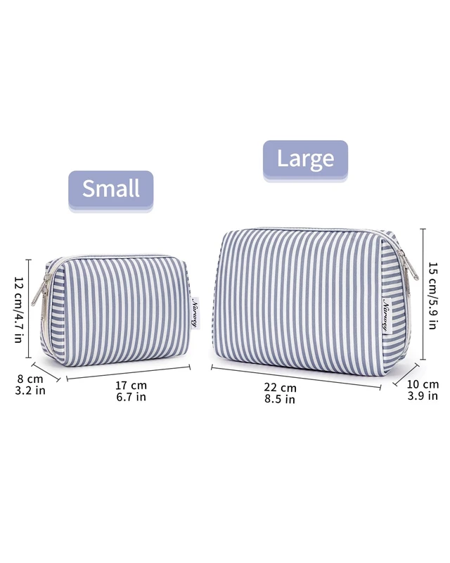 Alt view image 7 of 7 - Makeup Bag Travel Toiletry Bag, Cosmetic Bag for Women Girls | Wide-open, Cute Patterns, Gifts, Make up Bag, Pouch Purse, 5 Organized Pockets for Toiletries, Cosmetics, Brush, Essentials