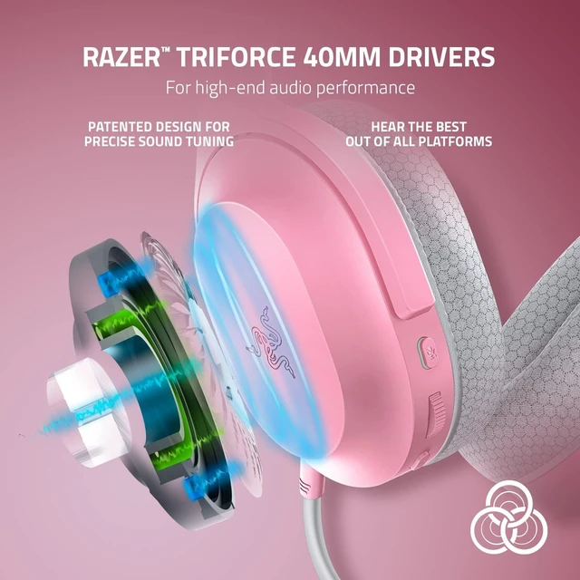 Alt view image 4 of 6 - Barracuda X Wireless Gaming & Mobile Headset, Quartz Pink | 2.4GHz + Bluetooth, Lightweight, 40mm Drivers, Detachable Mic, 50 Hr Battery
