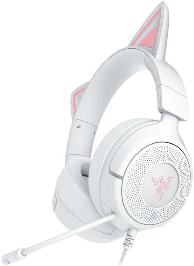 Main image of Kraken Kitty V3 X Wired Gaming Headset, Kitty Ears, White | HyperClear Cardioid Mic, 40 mm Drivers, 7.1 Surround Sound, Comfy Ear Cushions, Cross-Platform via 3.5mm PC, PS5, Xbox