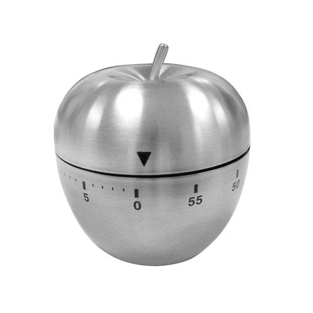 Main image of Mechanical Kitchen Timer, Wind Up Timer, 60 Minute Apple Timer | No battery manual timer with 60 minute countdown, loud alarm, and compact apple design for kitchen and daily use