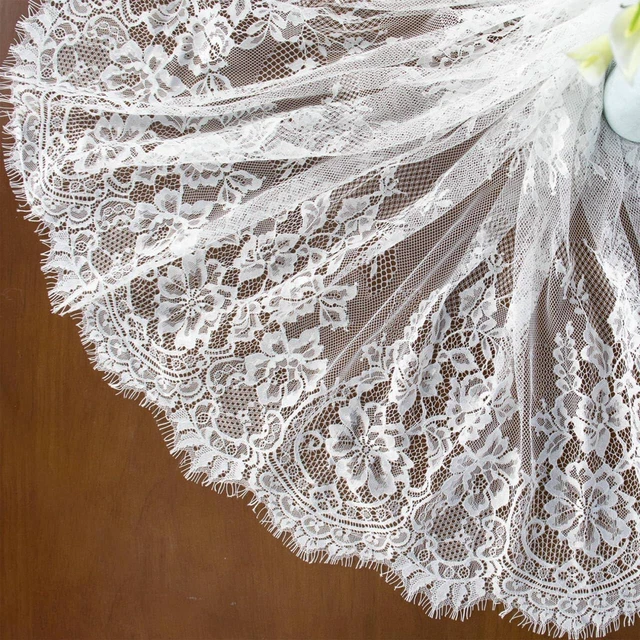 Alt view image 2 of 6 - Lace Tablecloth Rectangular 60x120 White Embroidered Lace Tablecloths for Christmas Elegant Birthday Decoration Vintage Wedding Netting