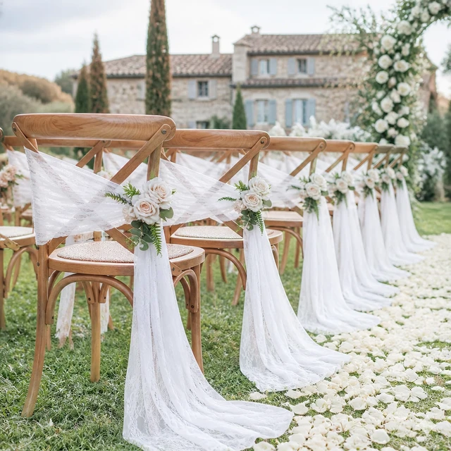 Alt view image 5 of 7 - White Lace Table Cloth 30x120inch Vintage Floral Wedding Table Fabric | Elegant Lace Rectangle Table Overlay for Wedding Reception Bridal Shower Engagement Party Anniversary Dining Decor
