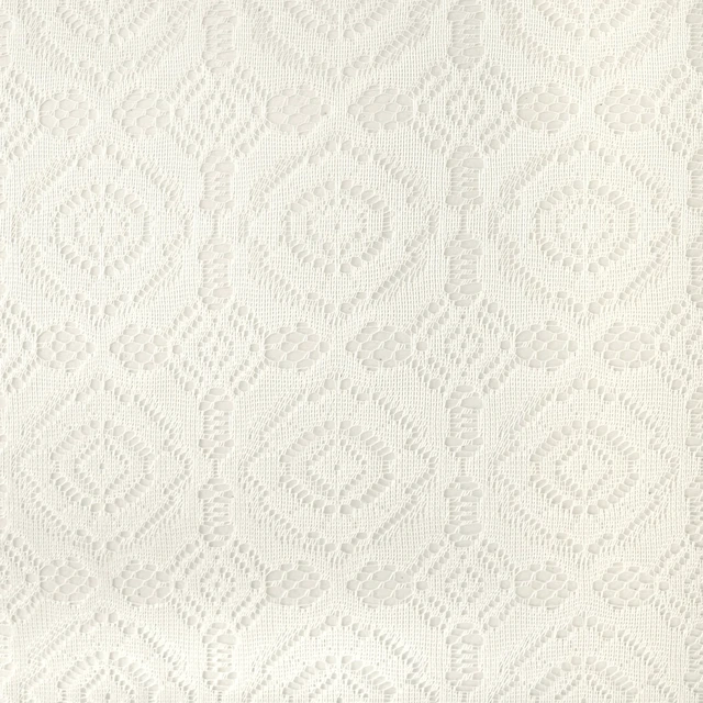Alt view image 2 of 4 - Home Essentials 100% Polyester, Machine Washable, Shabby Chic, Vintage Tablecloth or Overlay 63" Round, Vintage Lace Cream