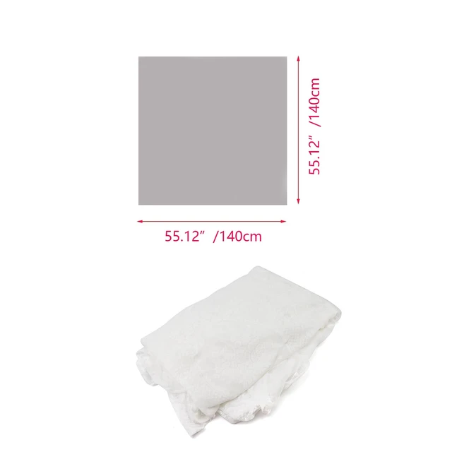 Alt view image 2 of 5 - White Lace Round Rustic Tablecloth