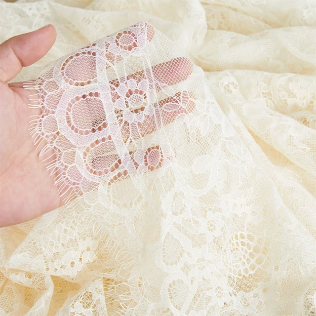 Alt view image 3 of 7 - Vintage Lace Tablecloth Rectangle 60x120 Inches Long Embroidered Ivory Table Cloths for Parties Wedding Reception Home Decorations