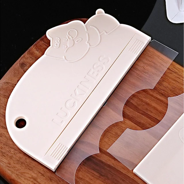 Alt view image 2 of 3 - Plastic Cake Scraper Smoother Tool Set for Baking Decoration,Cake Leveler | 9 Piece Set, Smoothers, Food-Grade Transparent Flexible PE Plastic Cake Scraper for bread and cake decoration