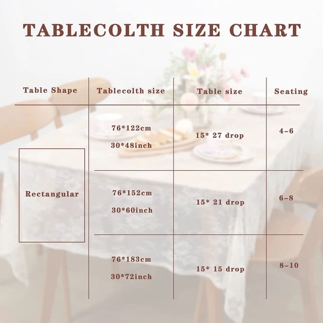 Alt view image 6 of 7 - Rustic Ivory Wedding Tablecloths Lace Chic Rectangular | Tablecloths for Wedding Reception Farmhouse Table Decorations 60x120 inch