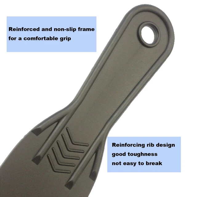 Alt view image 2 of 5 - 6 Pack Putty Knife, Flexible Plastic Paint Scraper Tool for Spackling | Putty Knife Set, Spreader, Spackle Tool, Plastic Putty Knife Scraper, Scraper Tool, Putty Scraper