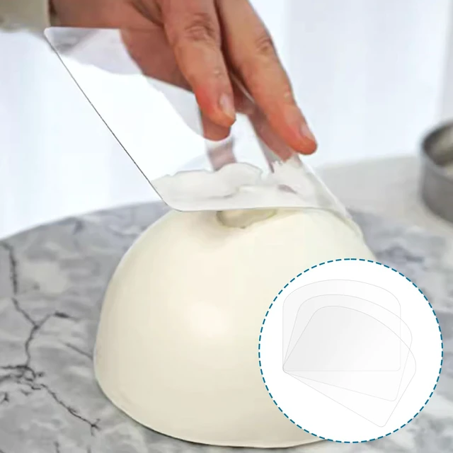 Alt view image 4 of 7 - 15 Pcs Transparent Cake Cream Scraper Plastic Cake Scraper Flexible Spatula Plastic Scraper Tool Cake Smoother for Icing Fondant Smoother Supplies Acrylic Cake Scraper DIY Baking Tool
